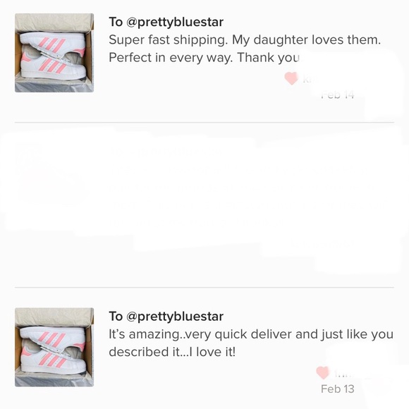 Adidas Superstar white and light pink LAST PAIR - Picture 6 of 8